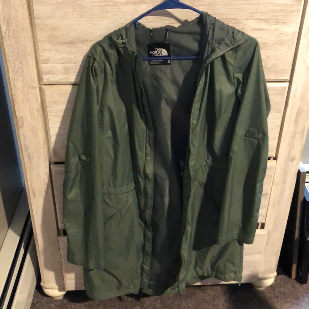 The North Face Green Rain Jacket Medium